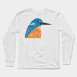 Native Birds of Australia Collage - Set 2 Kingfisher Long Sleeve T-Shirt